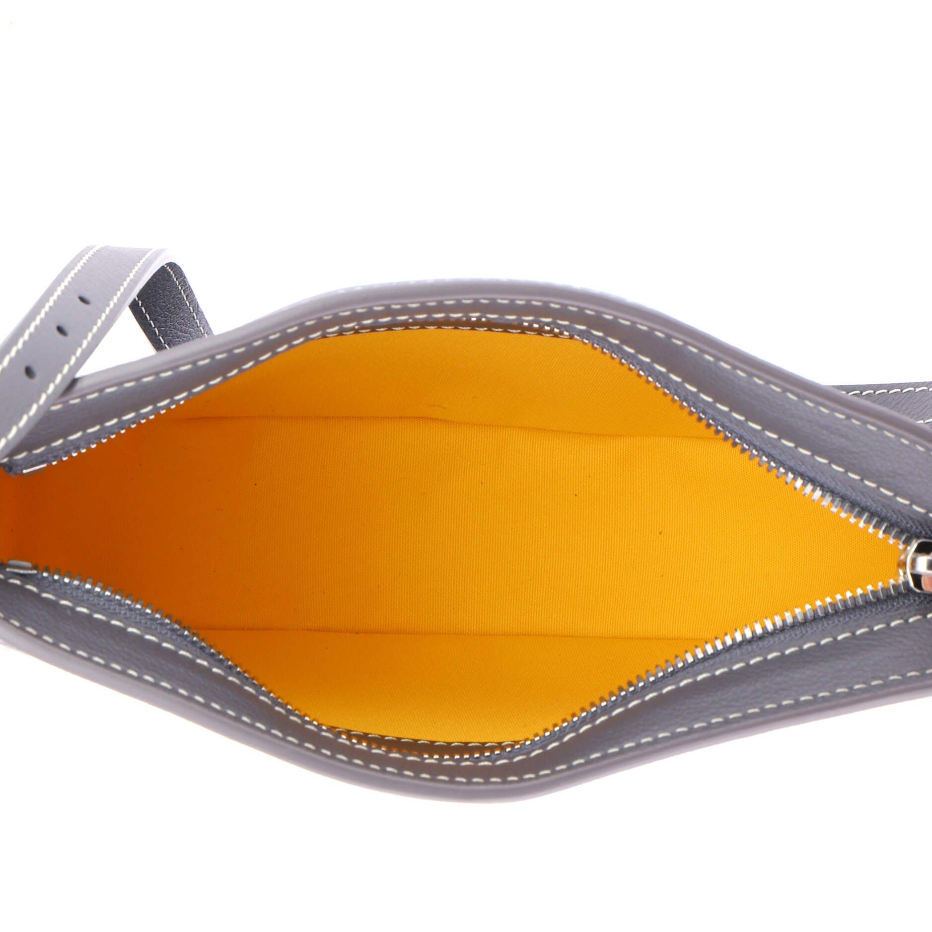 Hirondelle Shoulder Bag Coated Canvas and Leather, Alternate, color, Gray
