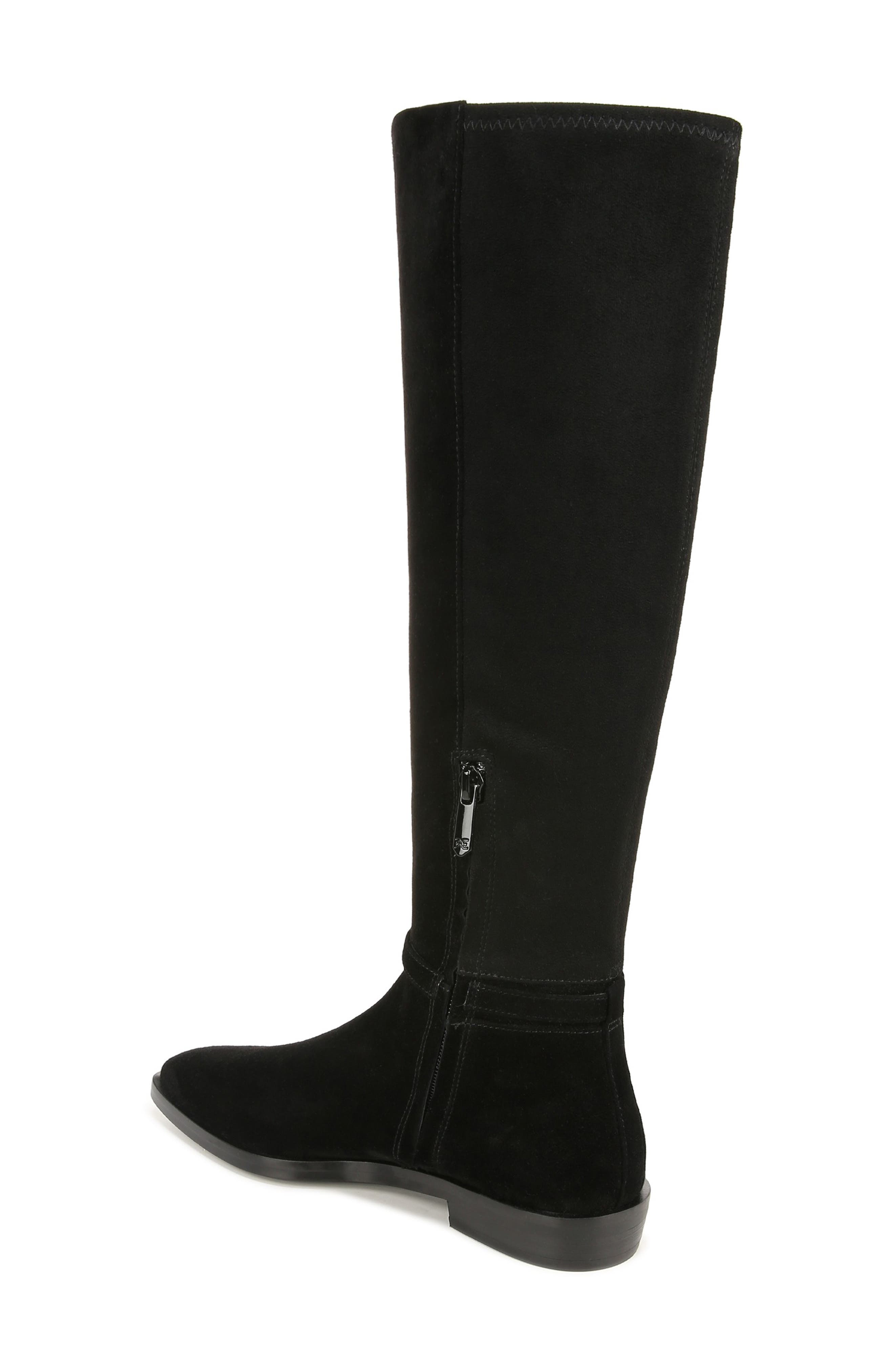 Clive Knee High Boot, Alternate, color, BLACK SUEDE