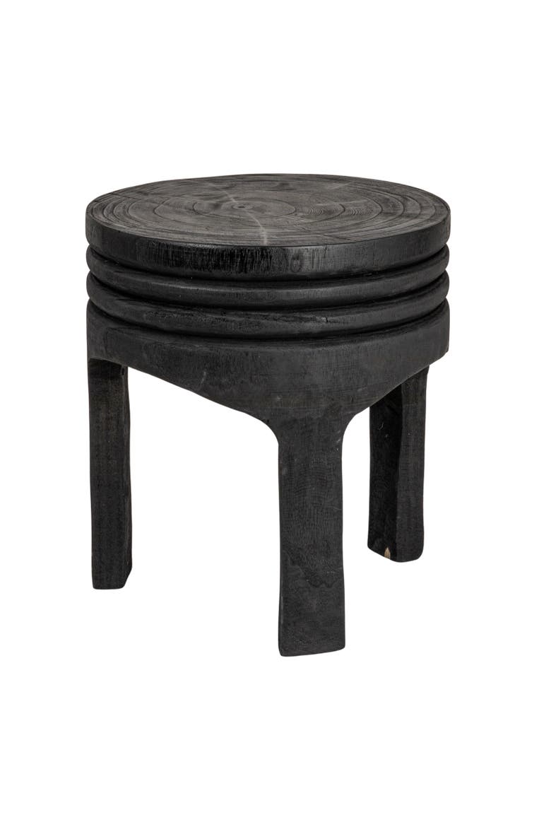 Carved Stool, Main, color, Black