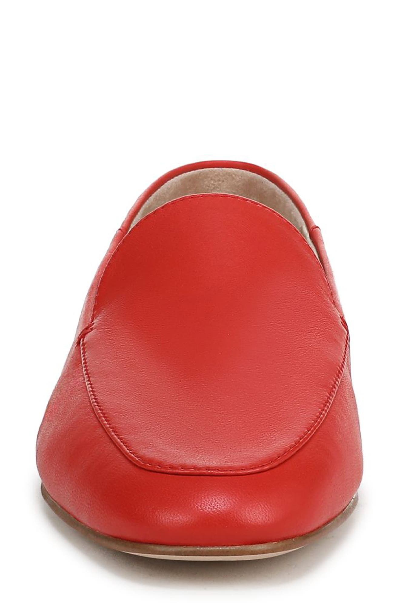 Yelena Almond Toe Loafer, Alternate, color, TOMATO