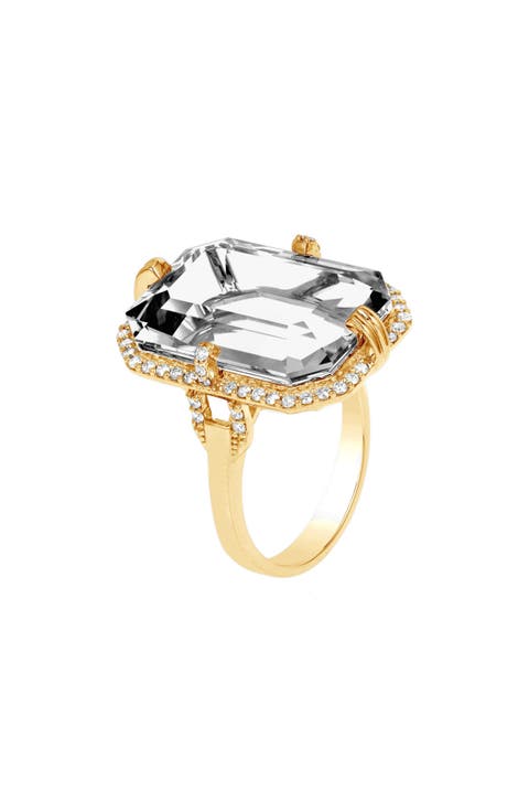 Gossip Emerald Cut Ring
