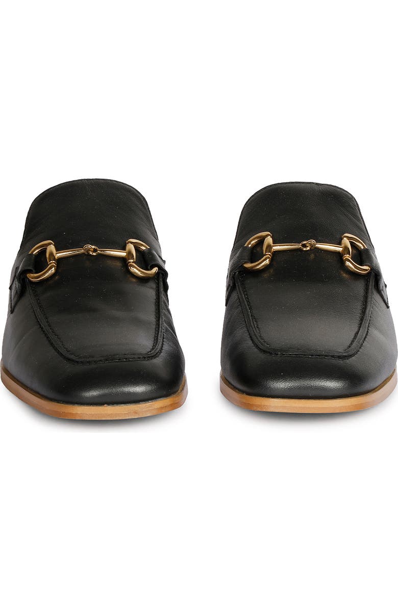 SAINT G Savannah Moc Toe Loafer Mule, Alternate, color, Black