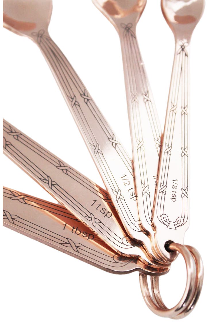 Vintage Inspired Copper Measuring Spoons, Alternate, color, Copper