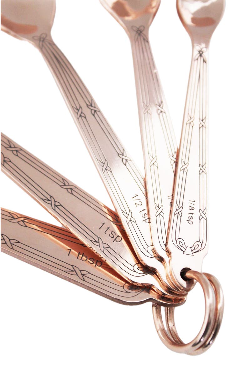 Coppermill Kitchen Vintage Inspired Copper Measuring Spoons, Alternate, color, Copper