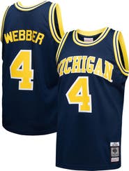 Mitchell & Ness Men's Mitchell & Ness Chris Webber Navy Michigan Wolverines 1991/92 College Vault Player Swingman Jersey