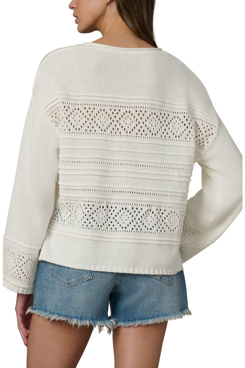The Lola Open Stitch Sweater, Alternate, color, ECRU