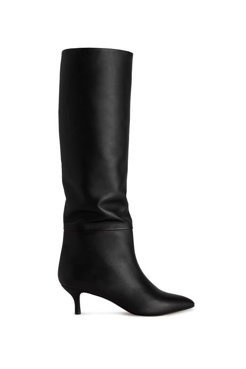 Neil J. Rodgers Eva Slouch Boot In Black Nappa