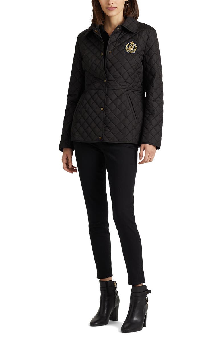 Lauren Ralph Lauren Water Repellent Quilted Jacket, Alternate, color, 