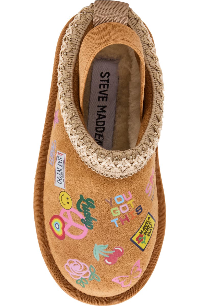 Steve Madden Kids' Jordye Faux Shearling Lined Slingback Clog, Alternate, color, Cogna Mul