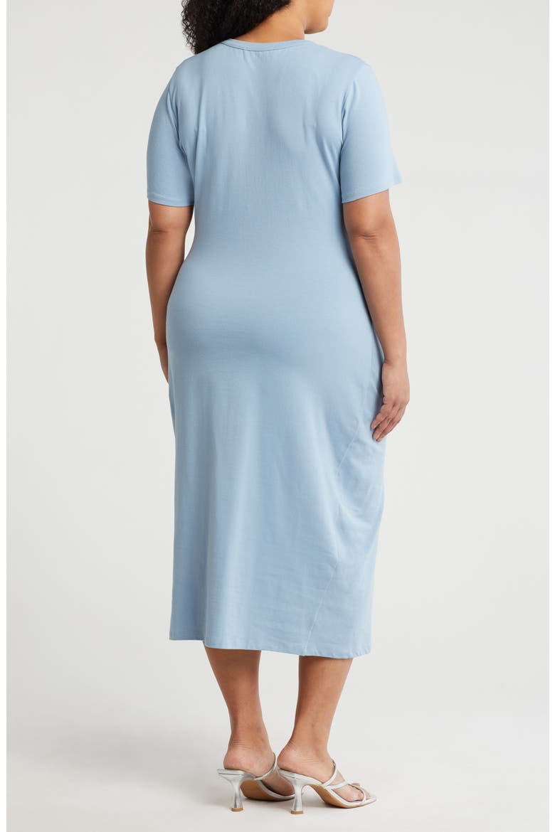 Tie Knot Midi Dress, Alternate, color, BLUE