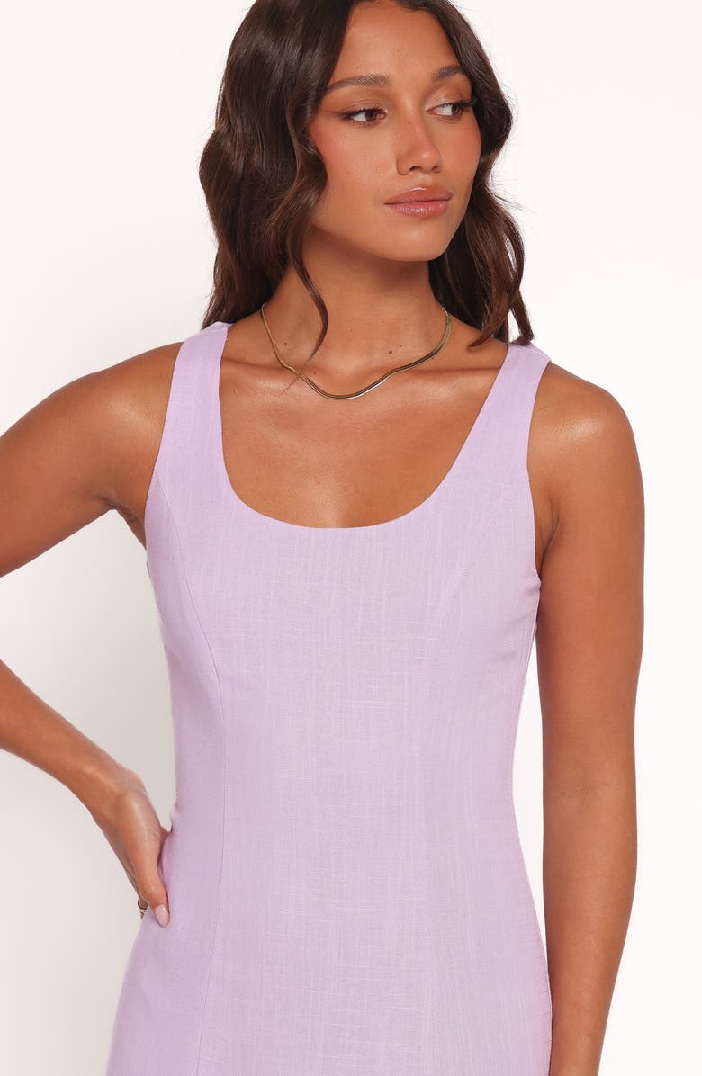 Petal & Pup Tatum Sleeveless Linen Blend Maxi Dress, Alternate, color, Lilac