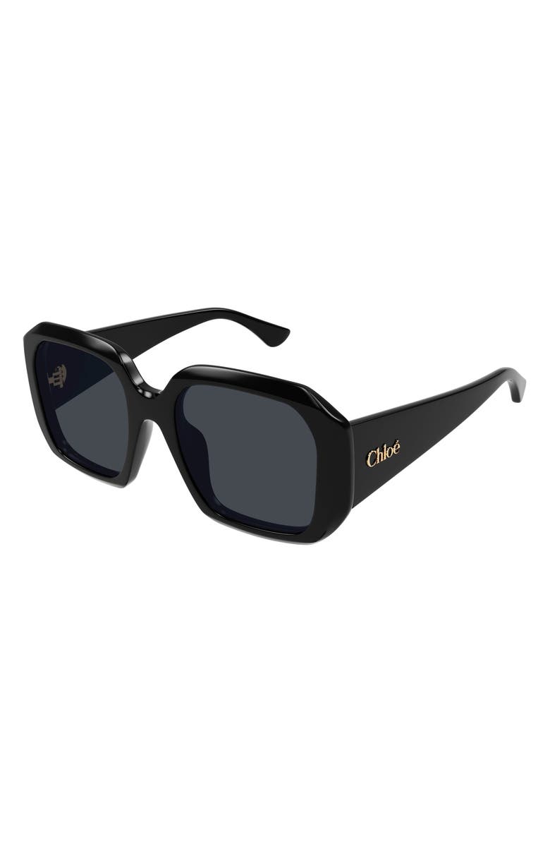 Chloé 54mm Square Sunglasses, Alternate, color,