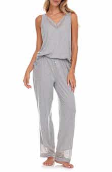 Flora By Flora Nikrooz Franny Lace Trim Tank & Pants Pajamas