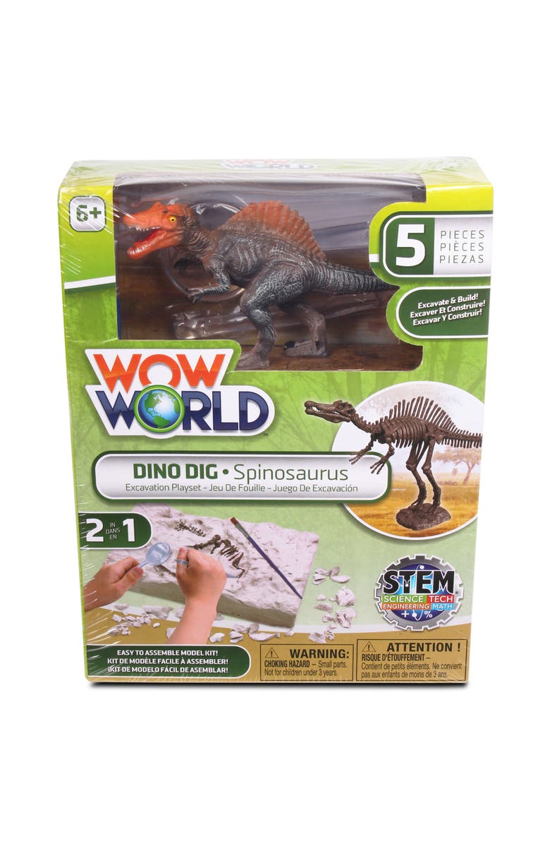 WowWorld Dino Dig Spinosaurus Skeleton Excavation Kit, Ages 6+, Main, color, 