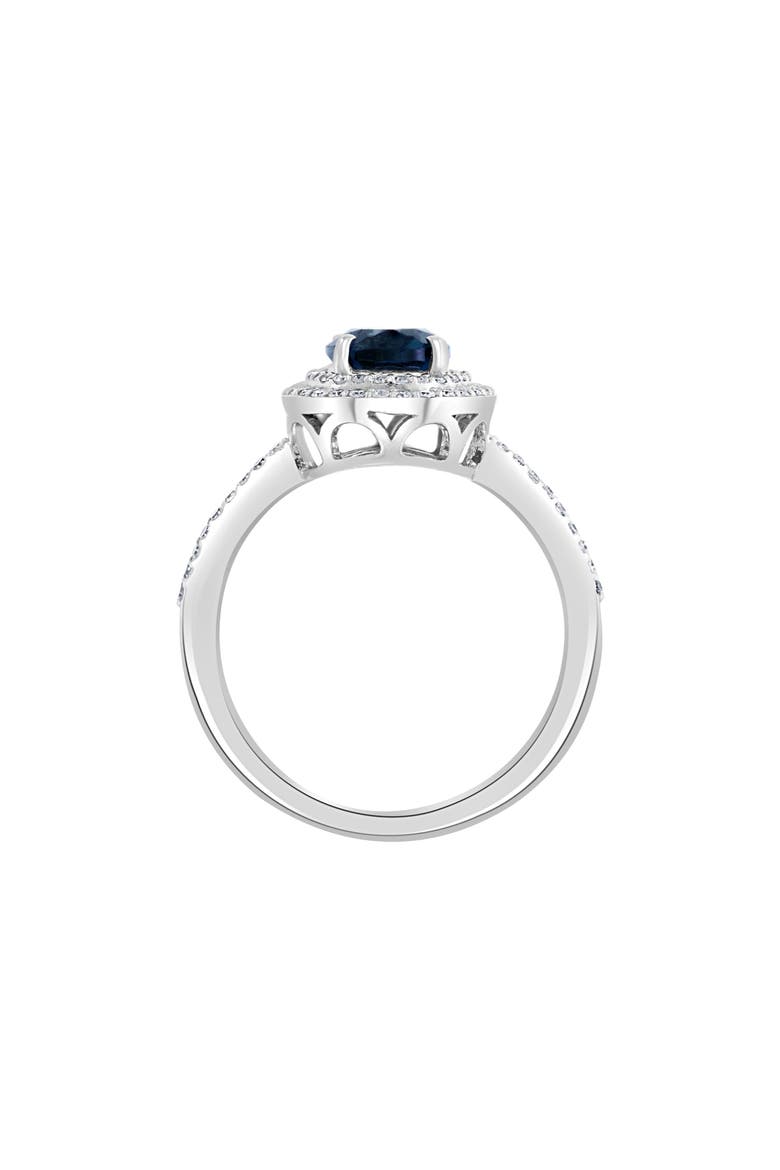 Diamond & London Blue Topaz Ring, Alternate, color, BLUE