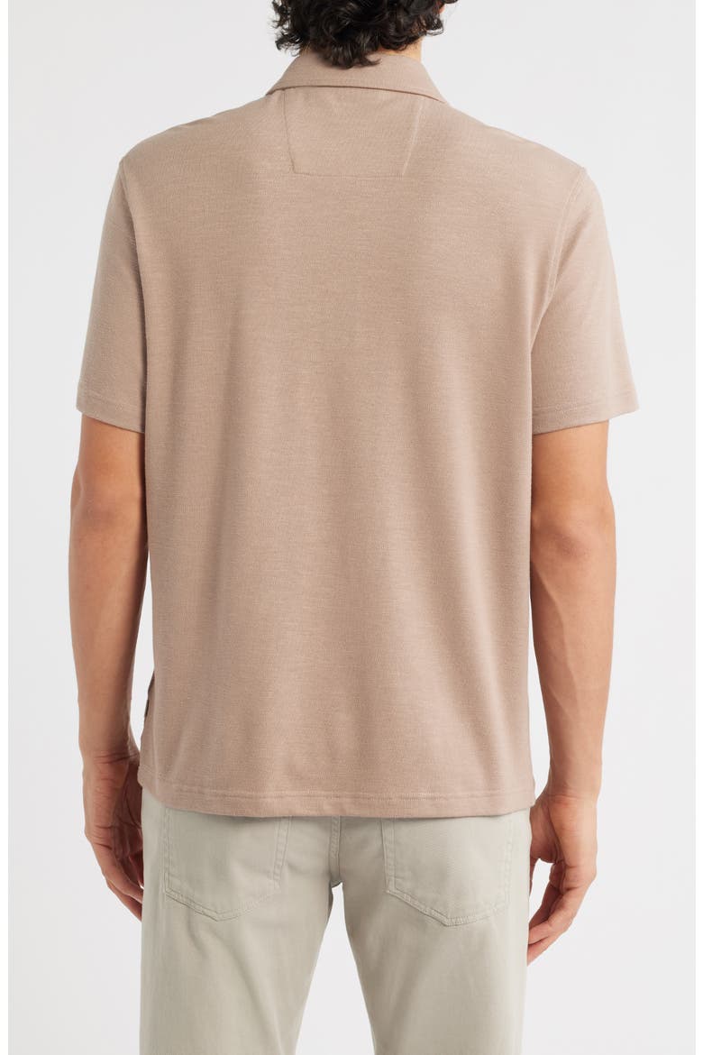 Quarter Zip Polo, Alternate, color, TAUPE