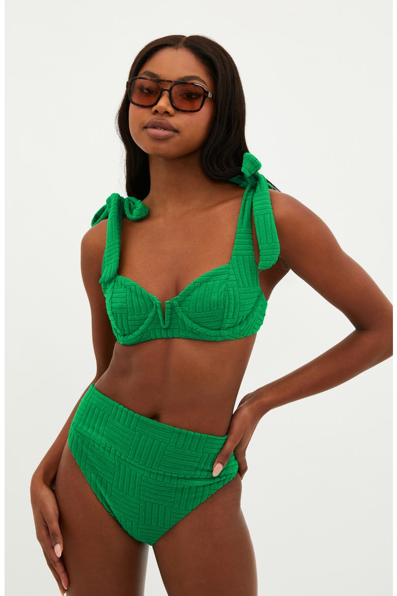Blair Underwire Bikini Top, Alternate, color, JELLY BEAN GREEN