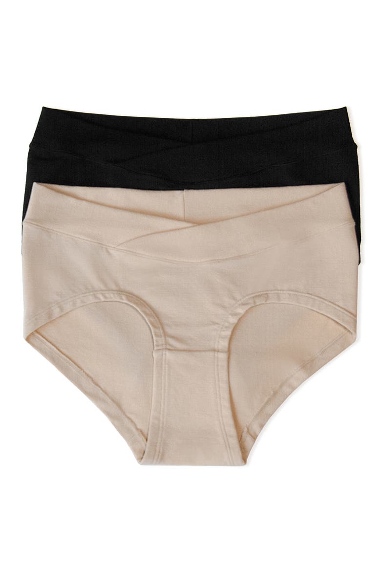 Assorted 2-Pack Maternity Hipster Briefs, Main, color, ASSORTED