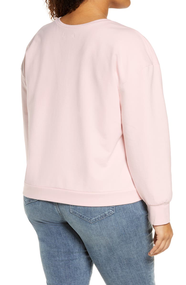 NYDJ Tie Sweatshirt, Alternate, color, 