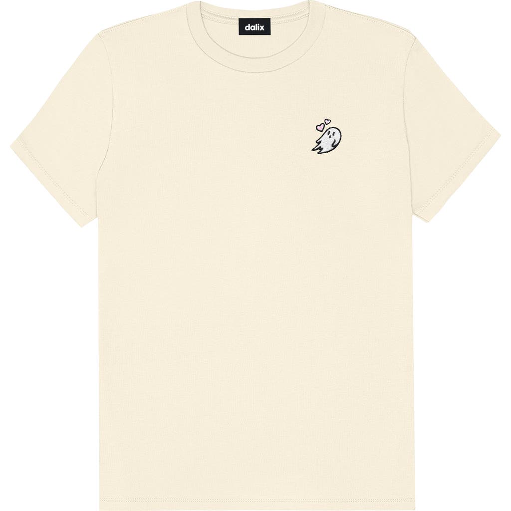 Dalix Heartly Ghost Tee In Natural