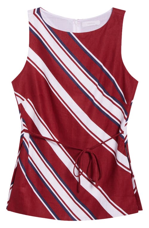 Faithfull The Brand Miel Tie Waist Sleeveless Top In Multi