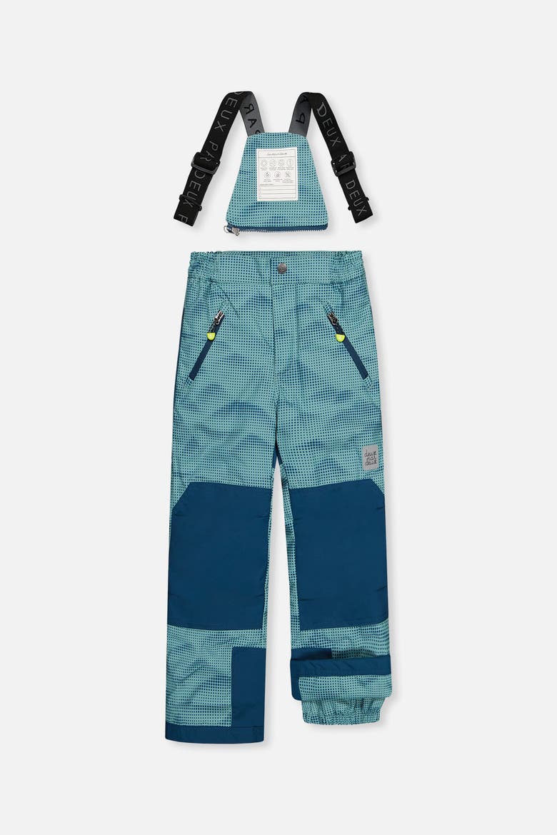 Play Jacket & Pants Neckwarmer Two Piece Snowsuit, Alternate, color, Greyish Blue and Navy