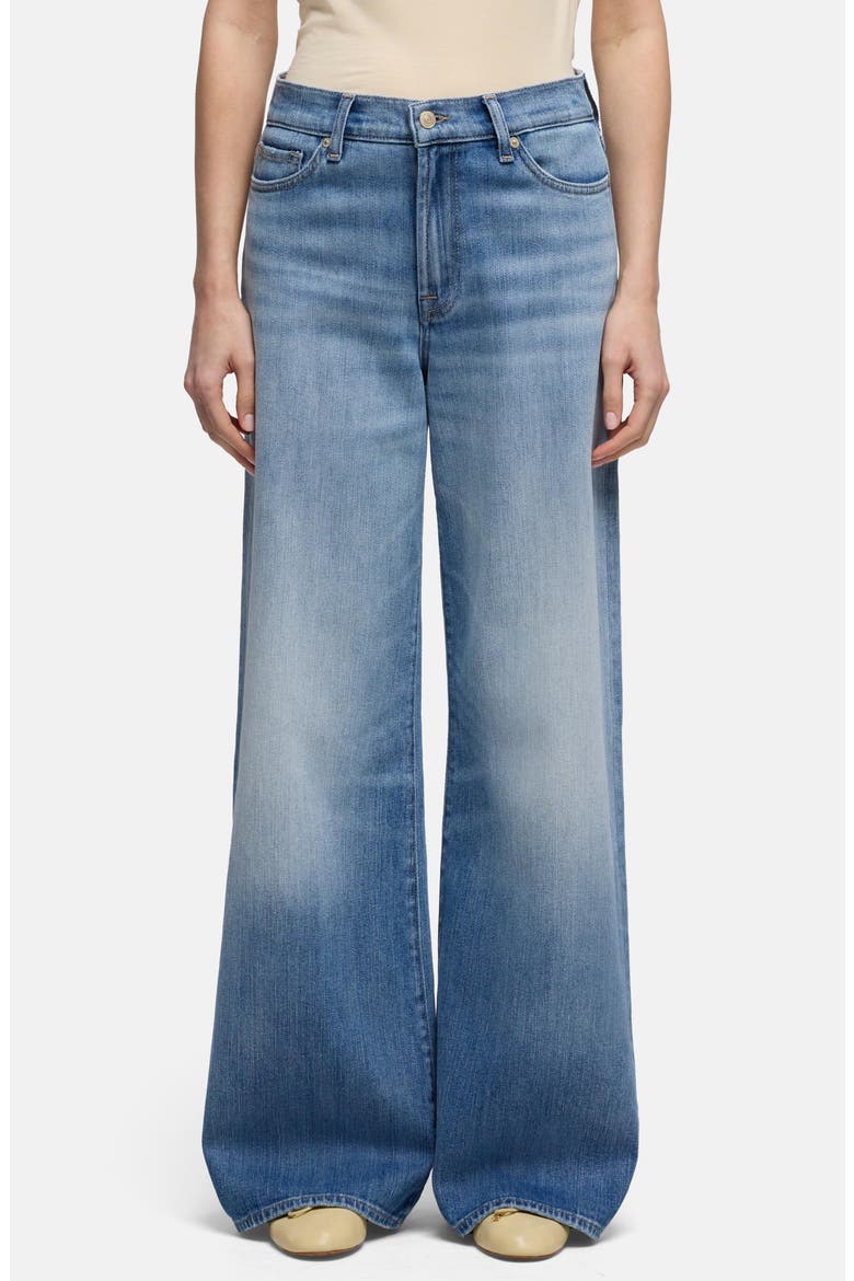 Lotta High Waist Wide Leg Jeans, Main, color, CHILL WAVE