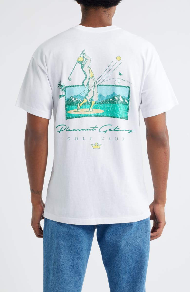 The Forecast Agency Golf Club Graphic T-Shirt, Alternate, color, Washed White