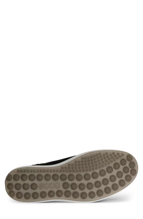 Ecco Soft 7 Sneaker In Black/cognac
