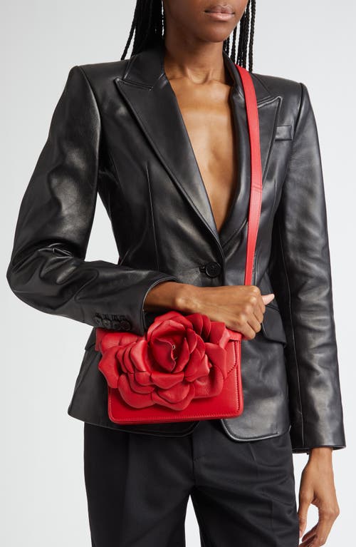 Christian Louboutin Small Loubi54 3d Rose Leather Crossbody Bag