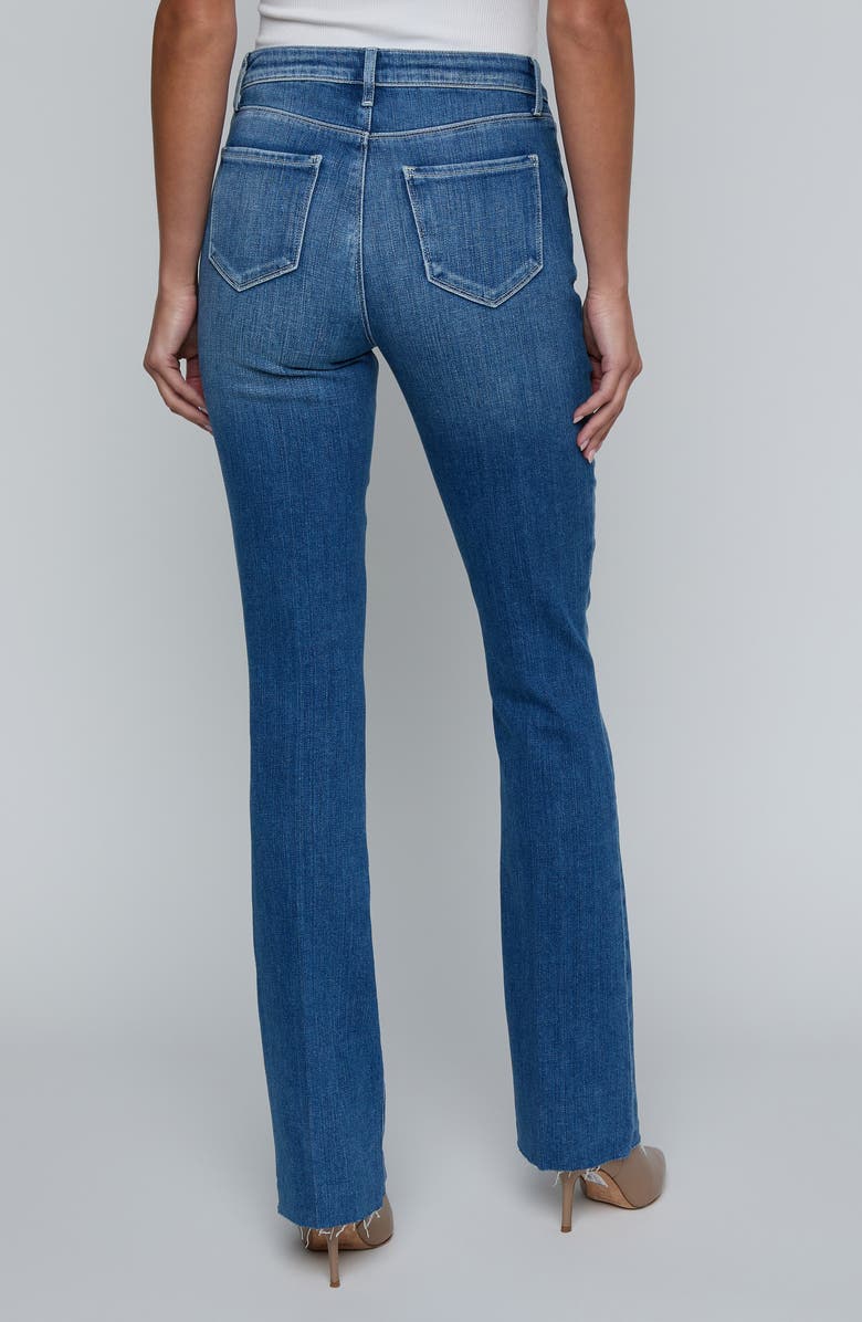 L'AGENCE Ruth Raw Hem Straight Leg Jeans, Alternate, color, Castro