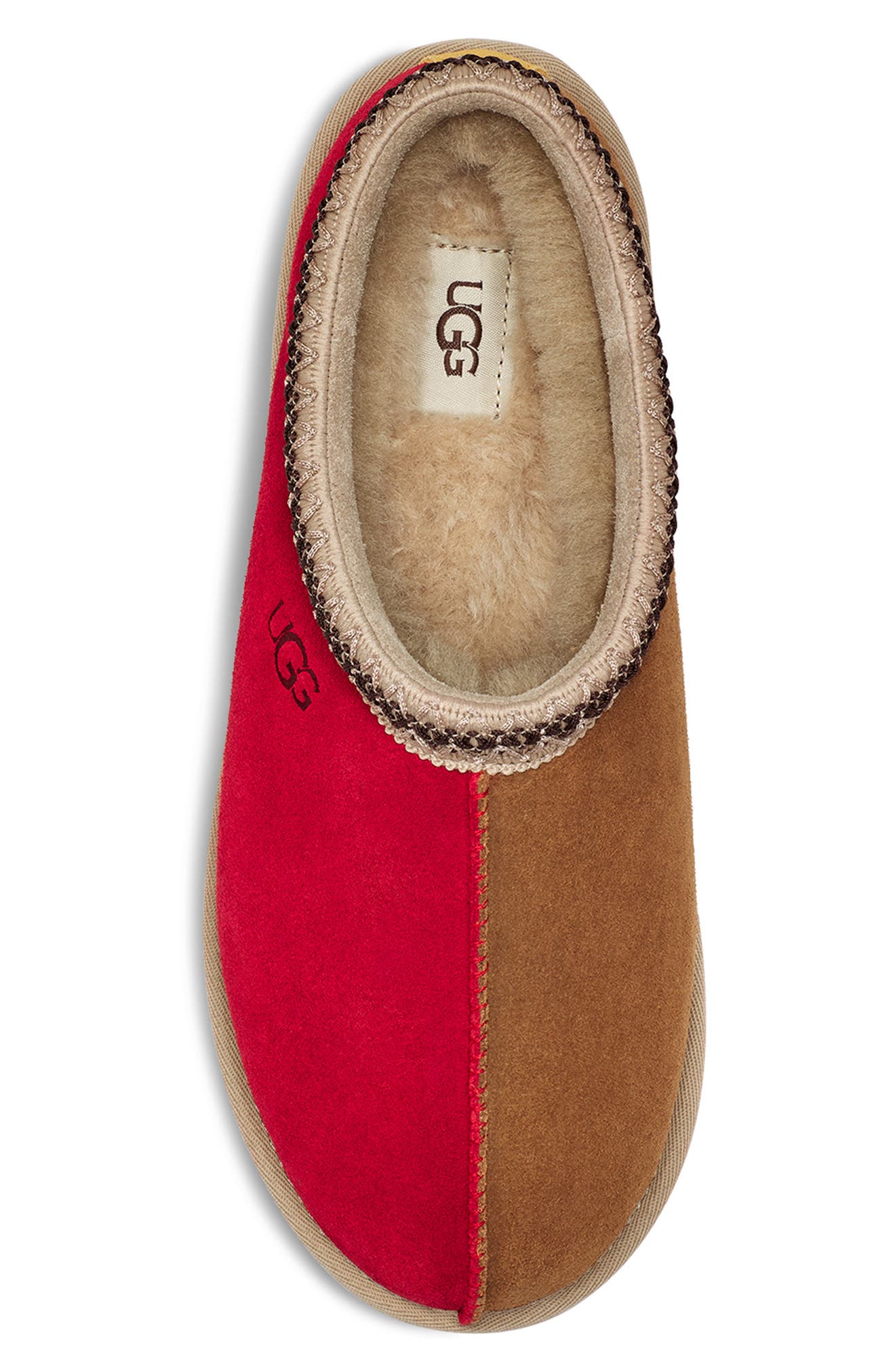 Tasman Slipper, Alternate, color, CHESTNUT / SAMBA RED