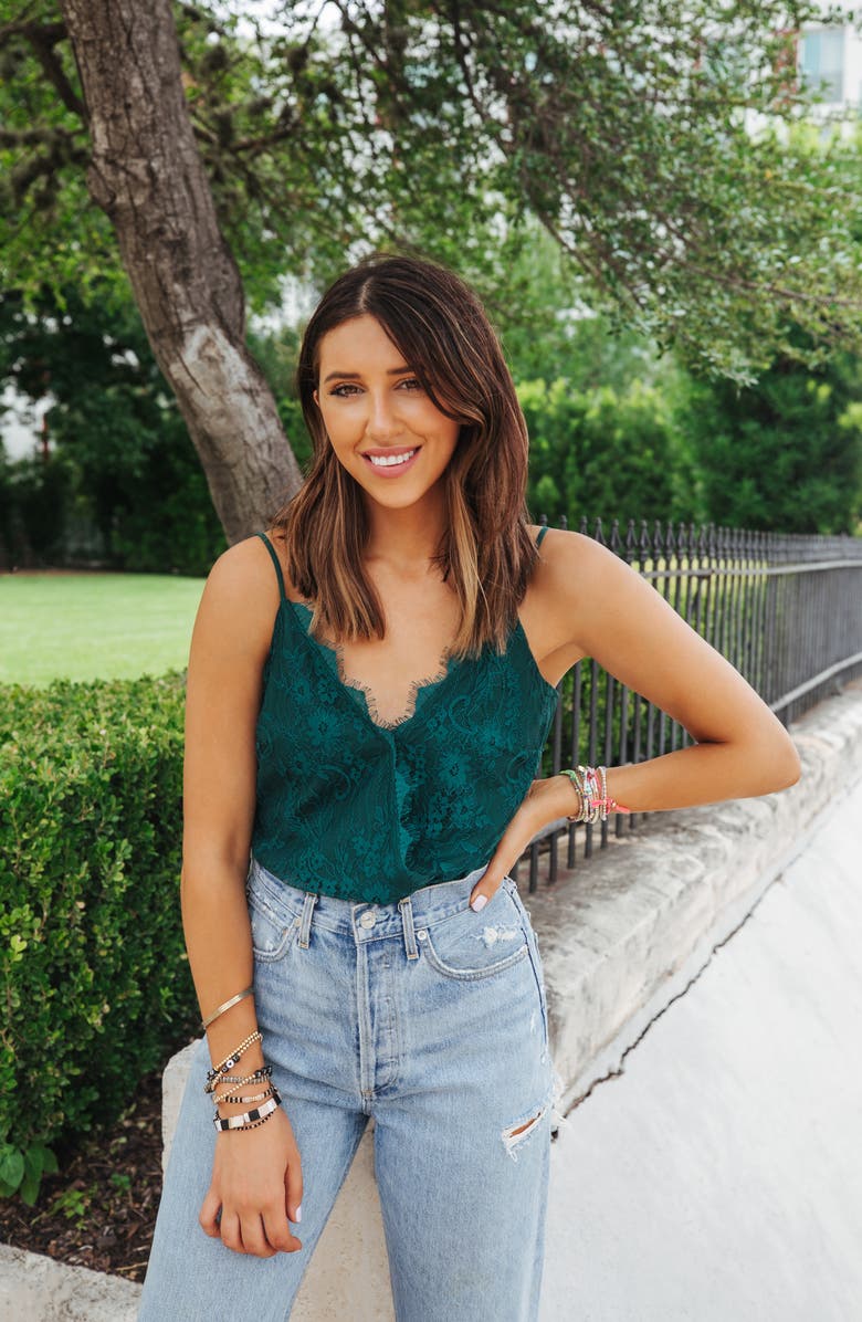 WAYF x BFF Natalie Lace Camisole Bodysuit, Alternate, color,