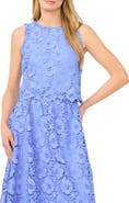 CeCe Sleeveless Floral Lace Top