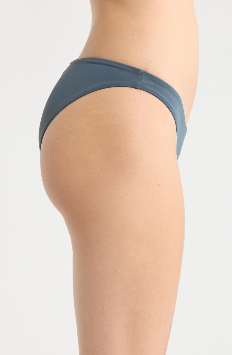 O'Neill Rockley Saltwater Solids Bikini Bottoms, Alternate, color, Slate