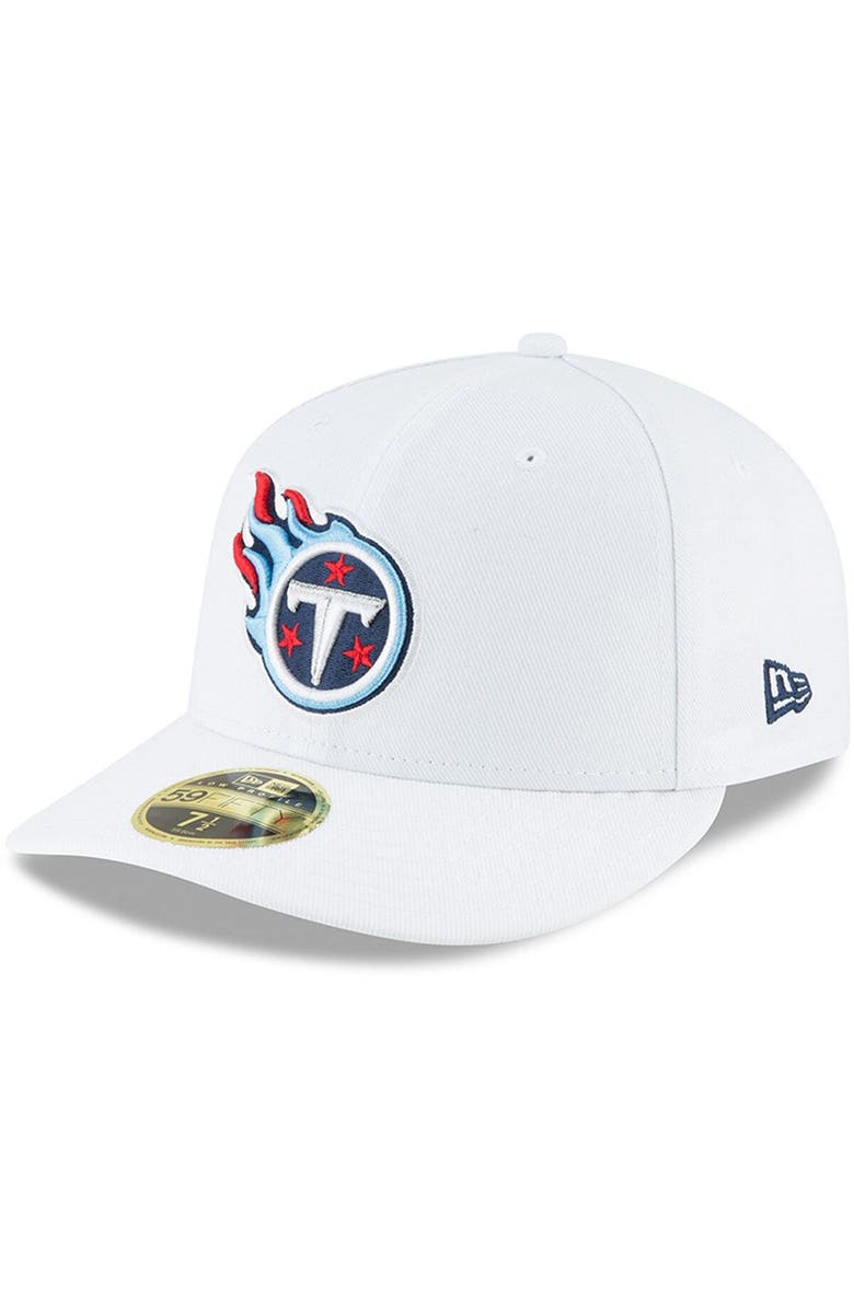 New Era Men's New Era White Tennessee Titans Omaha Low Profile 59FIFTY Fitted Hat, Main, color, 