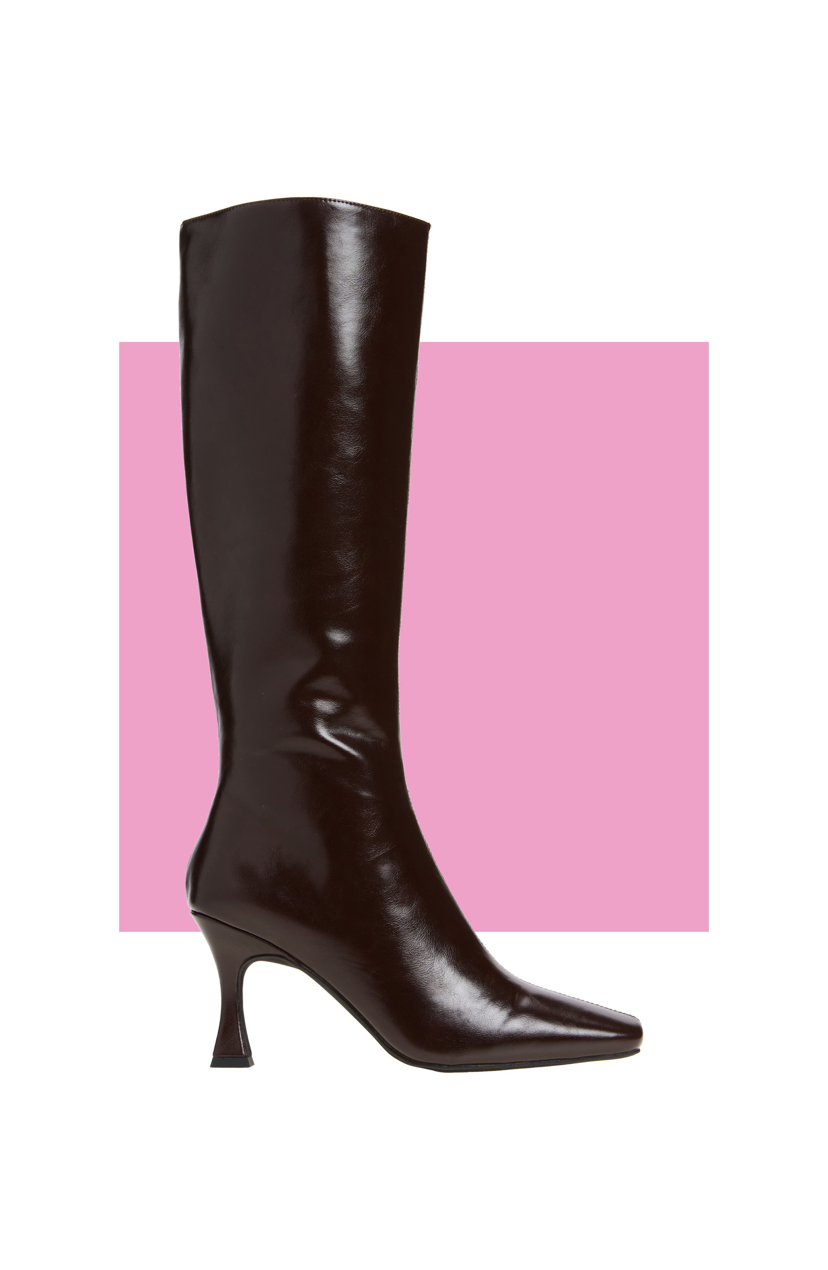 Check Mate Knee High Boot, Main, color, BROWN