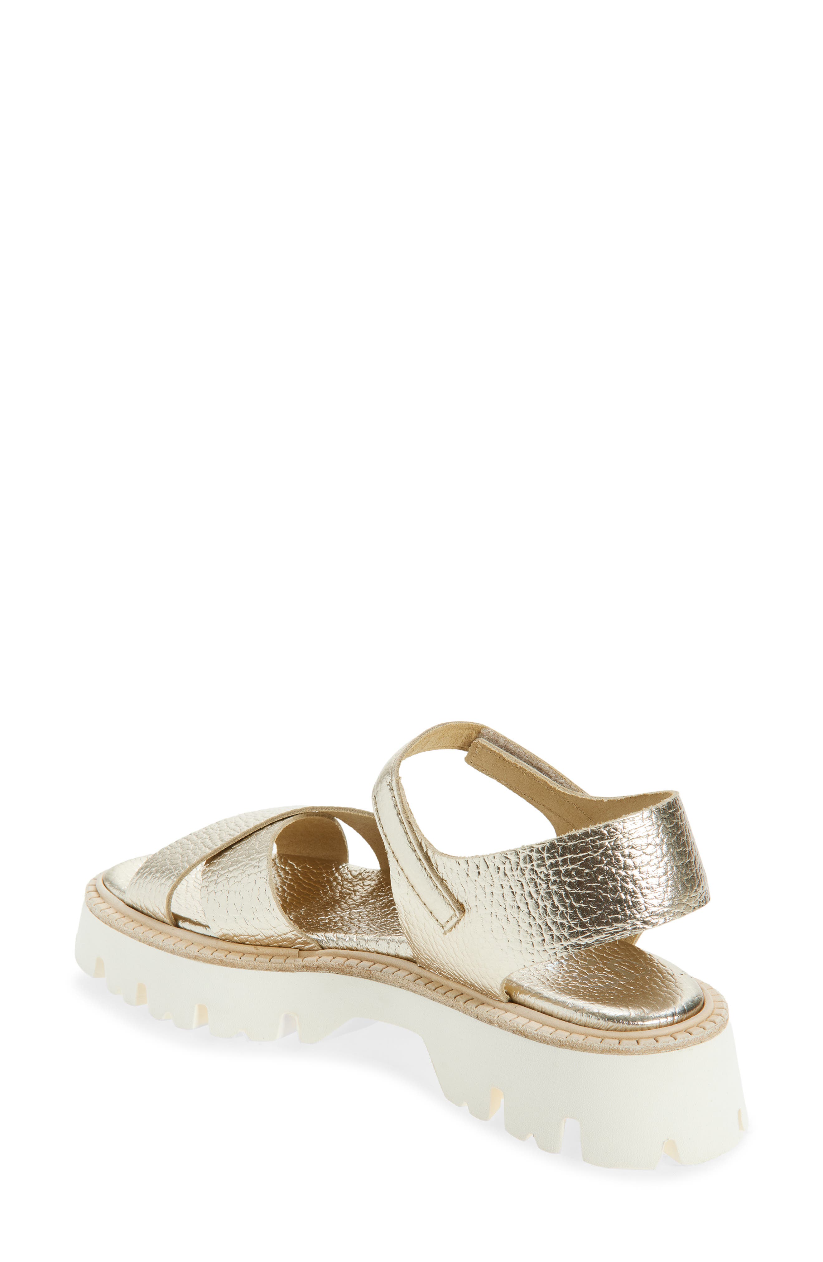 Pedro Garcia Reiko Platform Sandal, Alternate, color, Platino Cervo