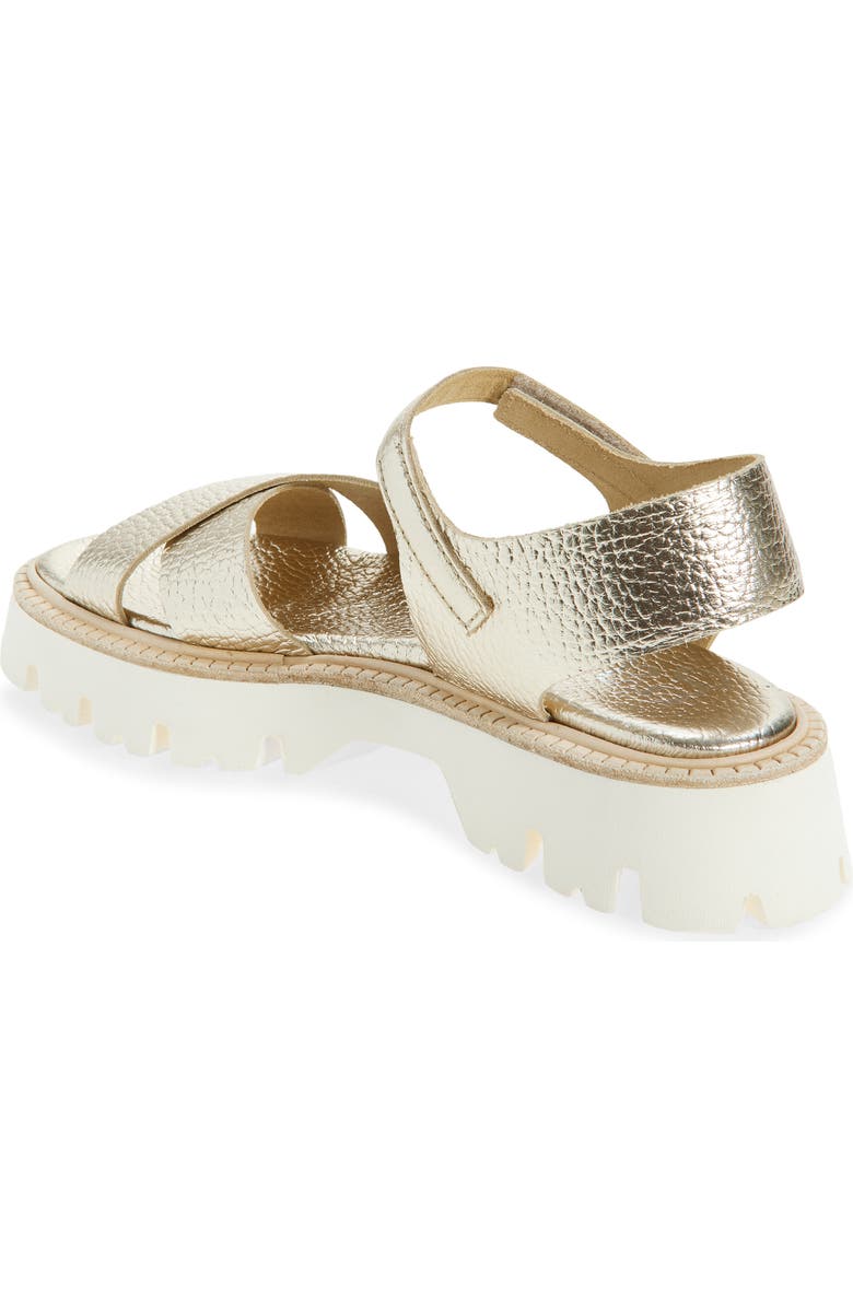 Pedro Garcia Reiko Platform Sandal, Alternate, color, Platino Cervo