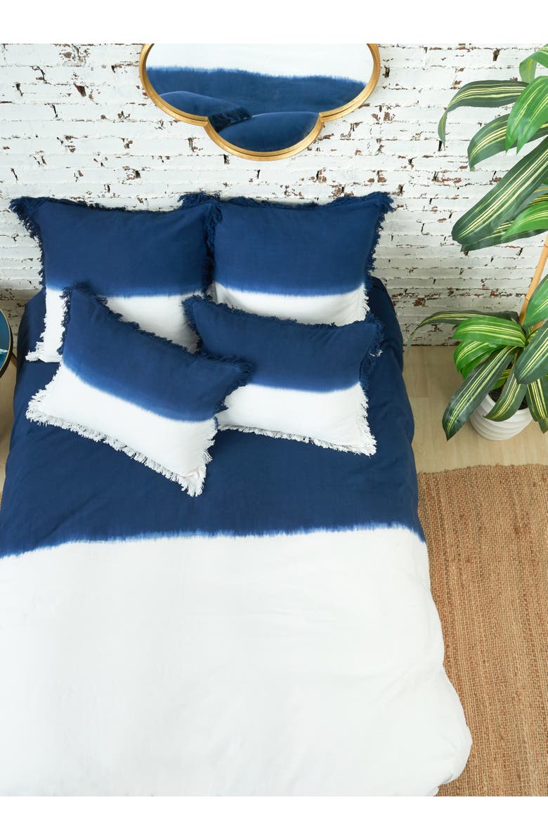 carol & frank Aster Queen Duvet Cover, Alternate, color, Blue