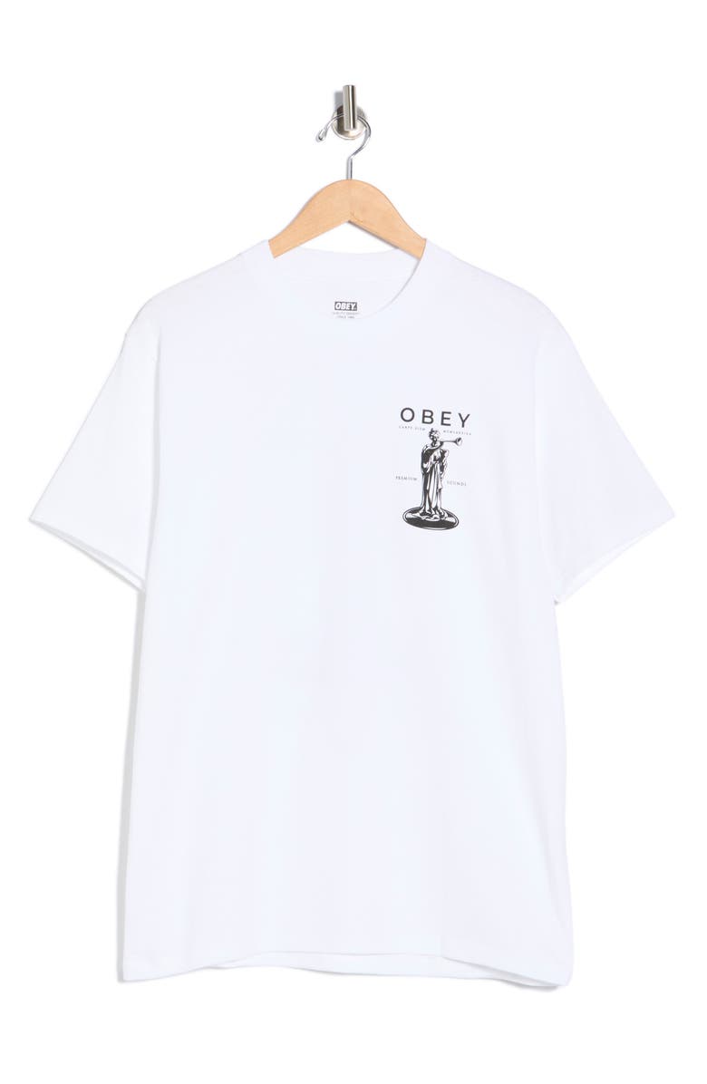 Obey Premium Sounds Graphic T-Shirt, Alternate, color, White