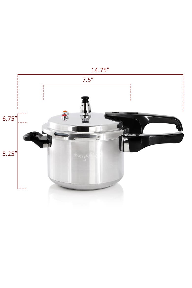 3 Quart Aluminum Stovetop Pressure Cooker, Alternate, color, Silver