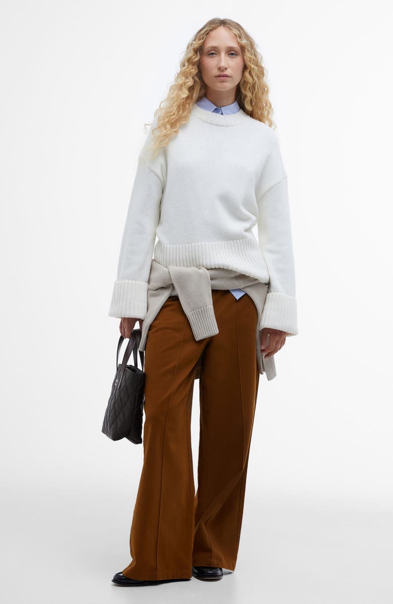 Barbour Cassandra Cotton & Wool Blend Sweater, Alternate, color, 