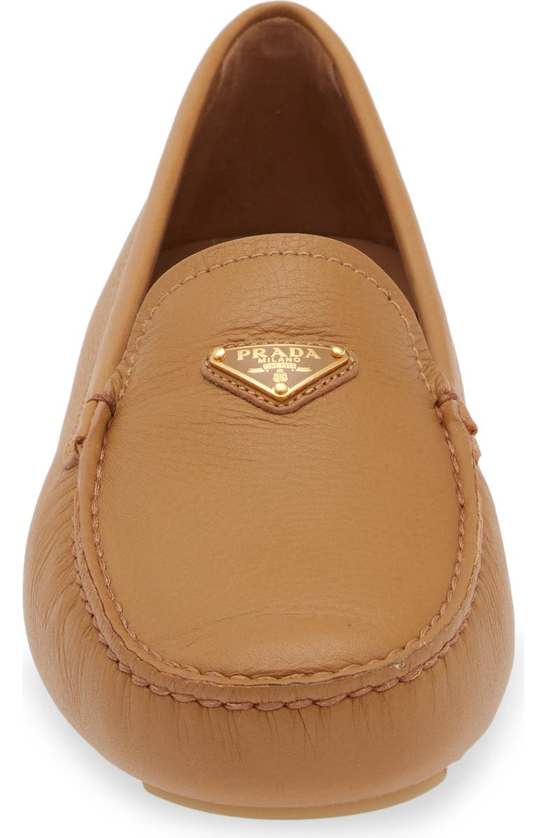 Prada Triangle Logo Driving Loafer, Alternate, color,