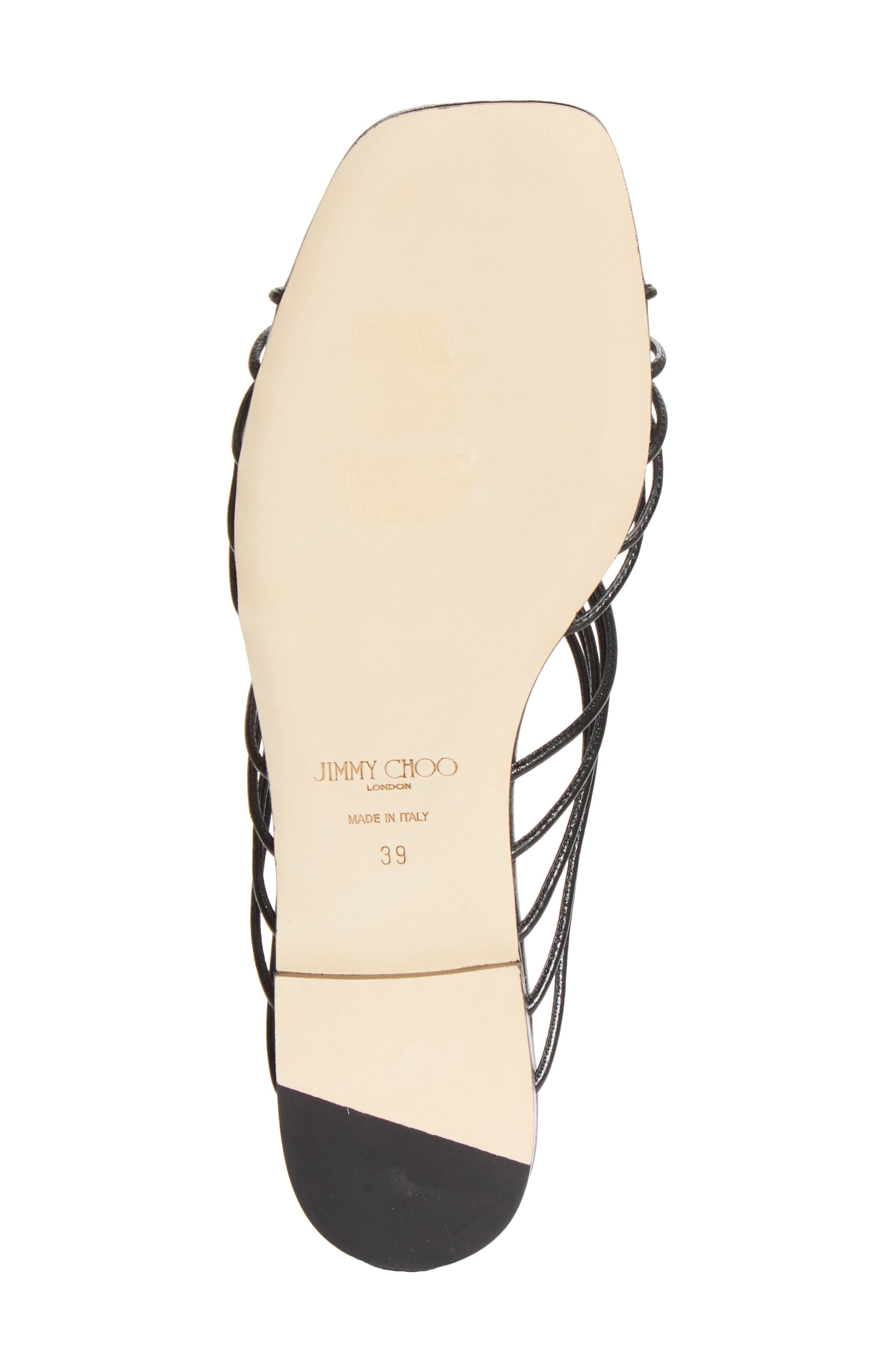 Jimmy Choo Lova Beaded Slide Sandal, Alternate, color, Black Mix