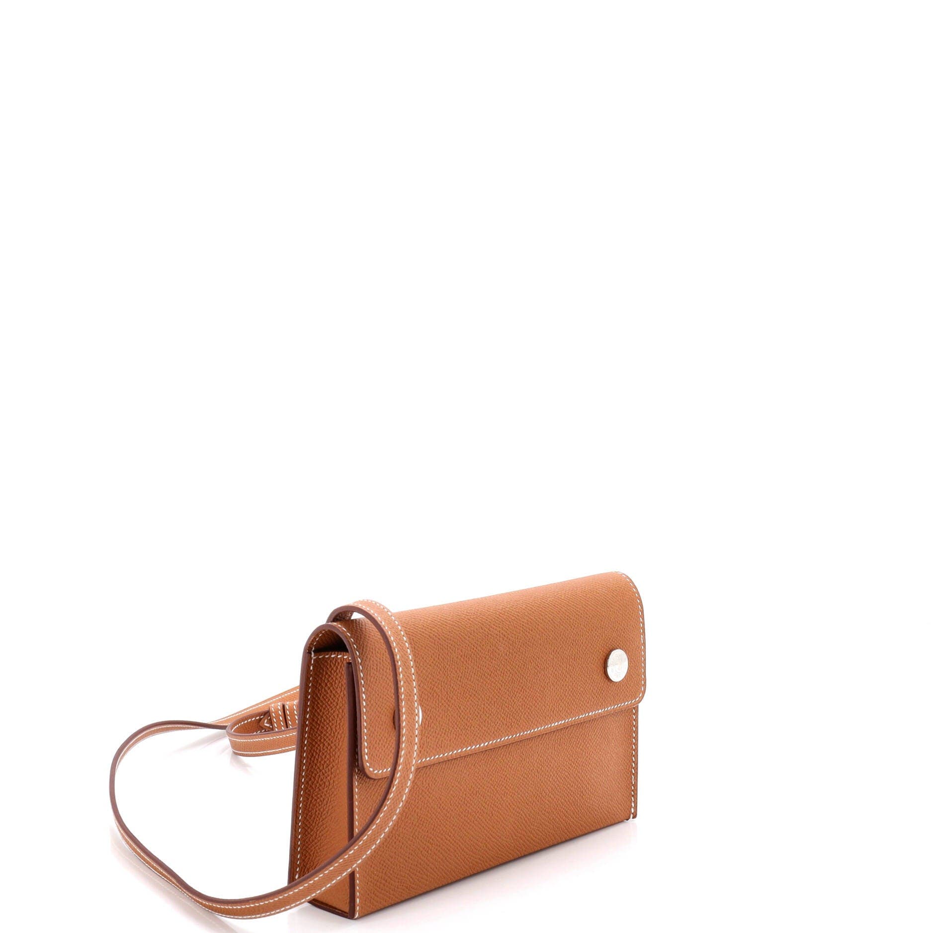 Pre-Owned Hermes Hermesnap Wallet Bag Epsom, Alternate, color, 