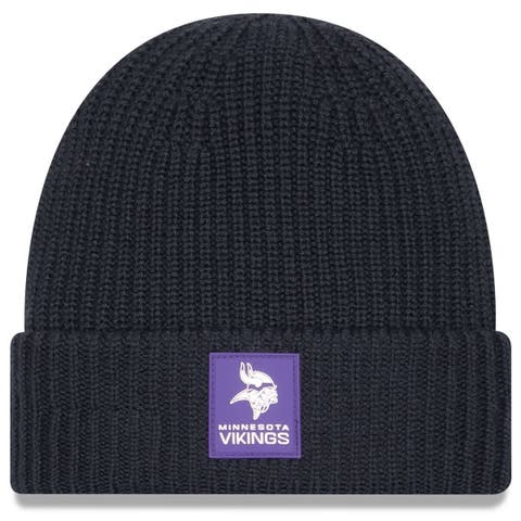 Men's New Era Charcoal Minnesota Vikings 2025 Sideline Cold Weather Cuffed Knit Hat