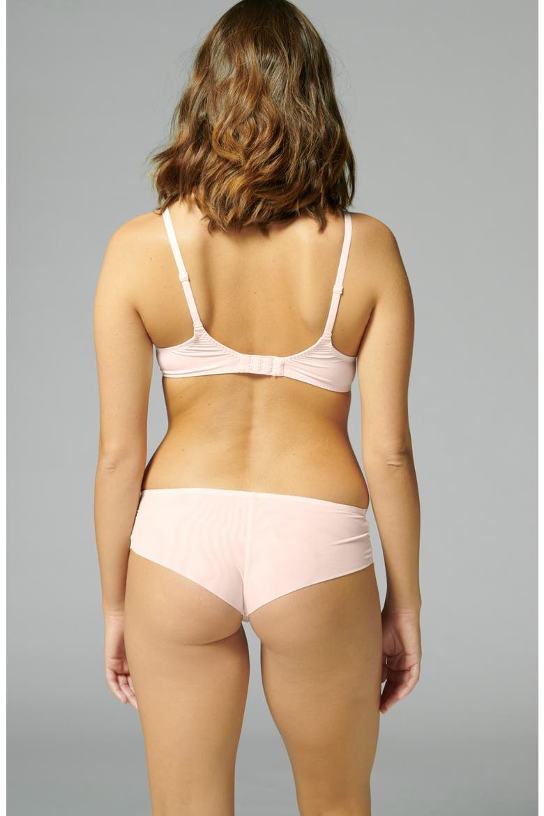 Reve Sheer Underwire 3D Plunge Bra, Alternate, color, SAKURA PINK