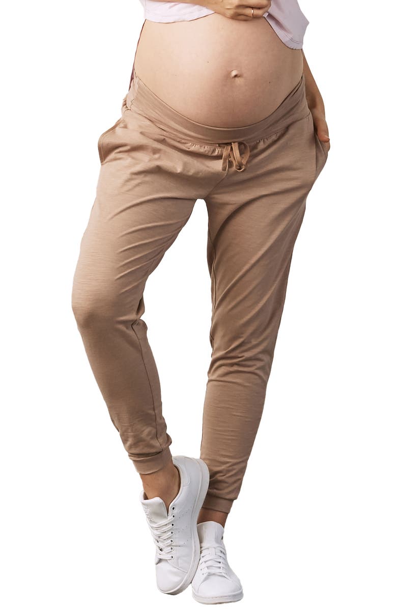 Angel Maternity Stretch Cotton Maternity Joggers, Main, color, 