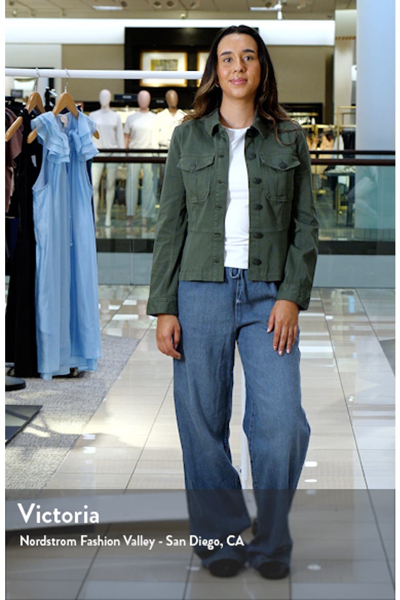 Peplum Twill Trucker Jacket video